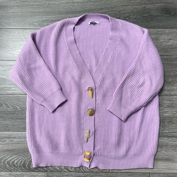 Olivia Rubin Frankie Ice Cream Sweets Cardigan Sweater Women's XS
